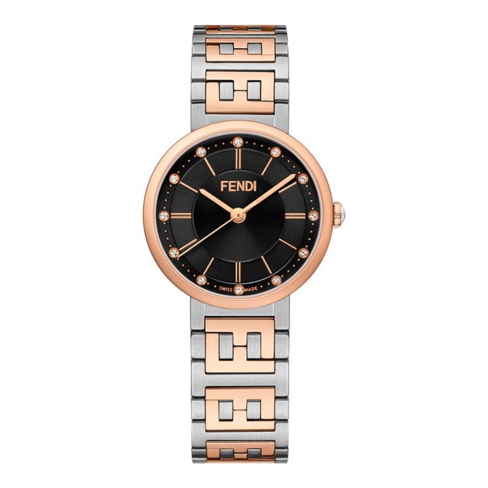 Fendi Forever  Bracelet Watch Two Tone Womens